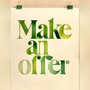 Reasonable Offers Accepted!